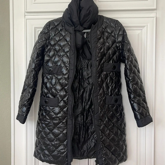 Moncler BAIEL Black Women Quilted Coat Jacket  Small made in Italy - with flaws - Picture 6 of 17